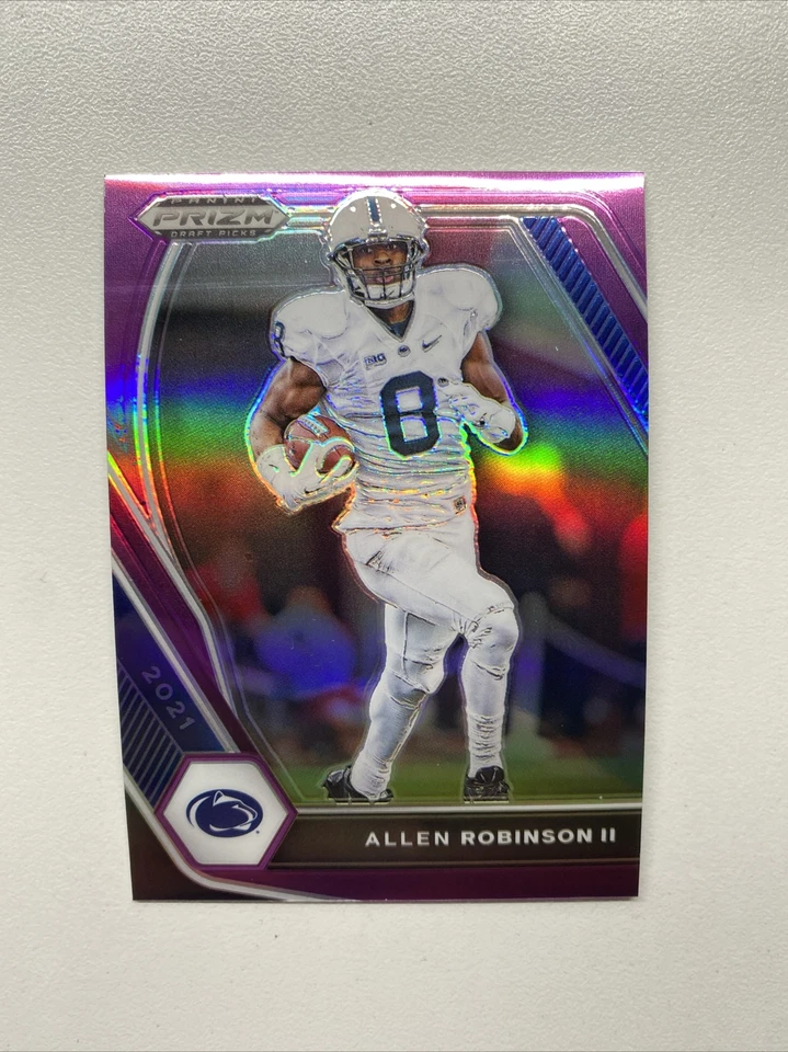 2021 Panini Prizm Draft Picks Purple /75 Allen Robinson II 41 Football Card - Image 1 of 2
