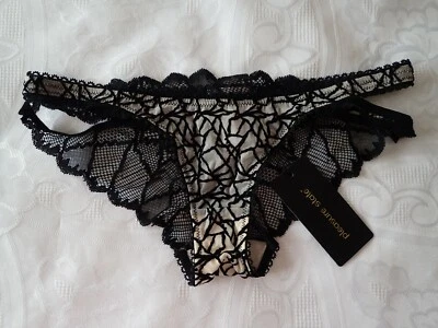 PLEASURE STATE, Mini Brief in Size S, Colour in Black and Pastel Rose Tan - Image 1 of 2