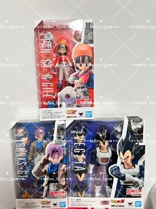 Bandai S.H. Figuarts Dragon Ball Trunks GT y Vegeta Estilo Antiguo y Pan Juego de 3 Juguetes - Imagen 1 de 14