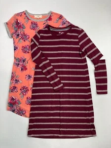 2 Lot of Girl's L Art Class and No Comment Dresses - Picture 1 of 6