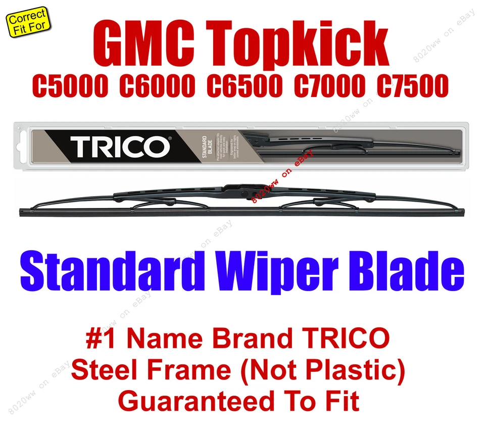 Wiper Qty 1 Standard 1990-2002 GMC Topkick C5000 C6000 C6500 C7000 C7500 - 30180 - Image 1 of 1