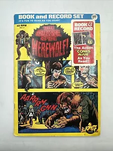 Vintage 1974 La maledizione del lupo mannaro Marvel Comics Power Records PR17 45 GIRI - Foto 1 di 7