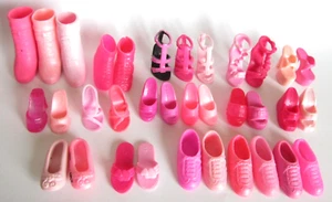 Vintage Barbie Mismatched Shoes Lot of 34 Boots Sneakers Heels Mules Flats Pink - Picture 1 of 8