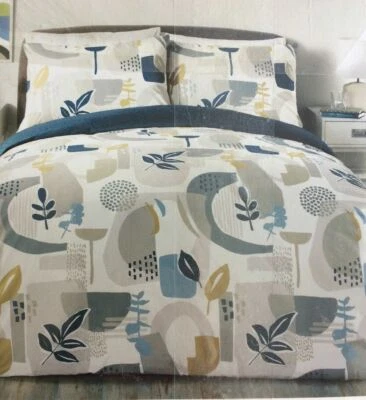 APPLETREE BRAQUE GREY SINGLE DUVET COVER SET 100% COTTON BRAND NEW DESIGN