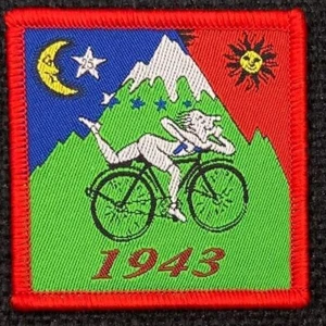 LSD - ACID - Bicycle Day Patch - red border - 100% woven - strictly limited