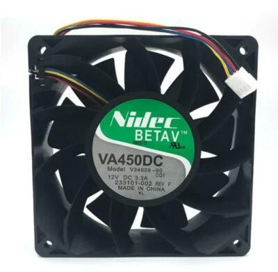 Nidec VA450DC V34809-90 12V 3.3A 12CM 12038 Super Air Fan - Image 1 of 2
