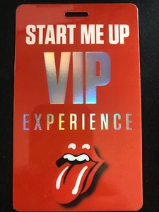 Rolling Stones Backstage Pass laminado VIP ON - Imagen 1 de 2