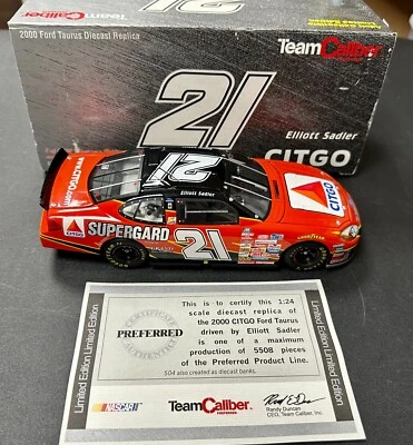 ELLIOTT SADLER #21 CITGO 2000 - 1 DE SOLO 5508 EQUIPO CALIBRE PREFERIDO 1/24 Banco Foto 1 de 4