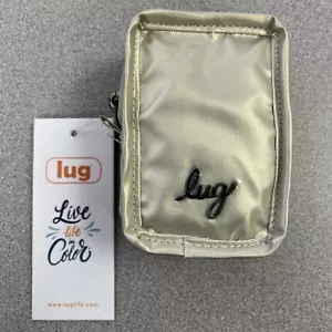 Lug Drizzle Mini Zip Storage Pouch NWT-Champagne w/Carabiner - Picture 1 of 3