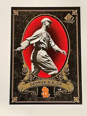 Béisbol Upper Deck SP 2007 Legendary Cuts - George Sisler - St. Louis Browns Foto 1 de 2