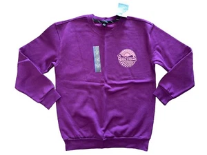 NWT art class Boys' Crew Neck Fleece Pullover Purple Sweatshirt Size L 12/14 - Picture 1 of 12