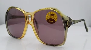 Vintage Zeiss 8058 Umbral Grün Gelb Oval Oversized Sonnenbrille Gestell Germany - Bild 1 von 10