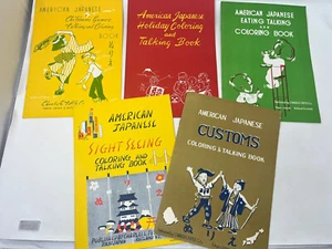 American Japanese Language Coloring Talking Book Lot Of 5 Charles Tuttle Vintage - Picture 1 of 24