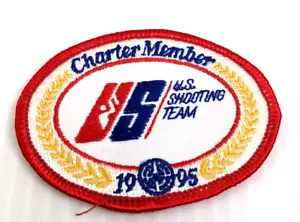 Vintage Patch 1995 US Shooting Team Charter Member Embroidered Logo 2.25x3" - Picture 1 of 2