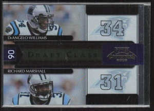 2006 Playoff Contenders #DC-27 DeAngelo Williams / Richard Marshall /1000 - Picture 1 of 2