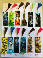 3D Lenticular Assorted Bookmarks With Long Tassel Gift  