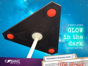 UFO Model – Belgium Wave 1989 Triangular UAP Craft | Sci-Fi Display - Picture 1 of 8