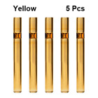 Reusable Yellow Glass Tube Drinking Water Straw Glass Pipes Hookah Smoking Tool