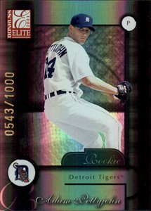 2001 Donruss Elite Baseball Card #188 Adam Pettyjohn SP RC /900