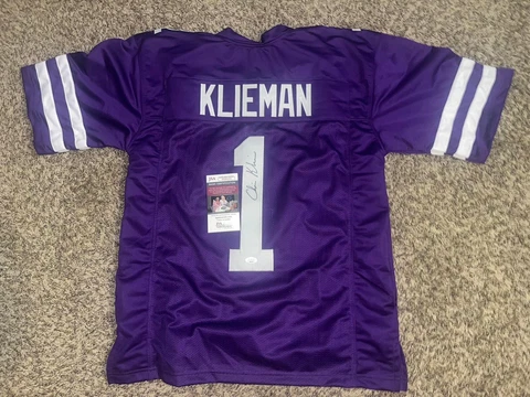 #1 CHRIS KLIEMAN KANSAS STATE WILDCATS JSA/COA SIGNED JERSEY - NDSU KSU NCAA Cover