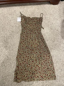 Women’s Floral Print Thin Strap Dress Size XS - Picture 1 of 3