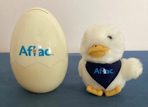 Banco de huevos de plástico Aflac con llavero de pato de 4" promoción del centro de cáncer infantil - Imagen 1 de 8