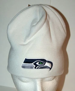 Seattle Seahawks Superbowl Team NFL Football weiß Strickmütze Mütze neu Etikett - Bild 1 von 3