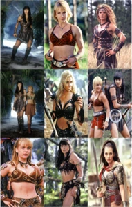 Xena Warrior Princess Metal Poster Print Set of 9 Lucy Lawless Renée O'Connor - Picture 1 of 1