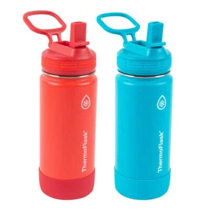 ThermoFlask, botella de agua aislada de acero inoxidable de 16 oz (elige 2 colores de paquete) - Imagen 1 de 18