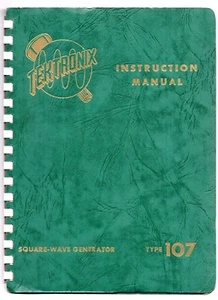 Original Tektronix Instruction (green) Manual for the 107 Square wave gen - Picture 1 of 3