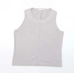 NEXT Womens Grey Acrylic Blend Jumper Size 16 - Picture 1 of 12
