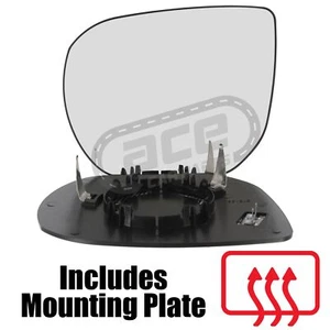 Fits Hyundai Santa Fe DM 2012-2015 Heated Wing Mirror Glass Passenger Side Left - Picture 1 of 6