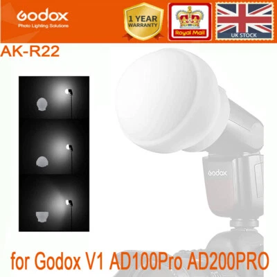 Godox AK-R22 Collapsible Dome Diffuser Flash Diffusion Modifier for AD100/200pro - Image 1 of 4