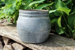 Nostalgie Zink Pflanztopf Pflanzgefäß Schale Blumentopf Gartendeko Shabby - Bild 1 von 4