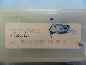 3 New 5/16"-24 nf 4FLUTE NACHI H3 Bottoming Taps **10** - Picture 1 of 4