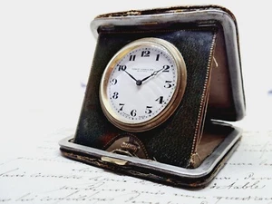 barron clark son boston 8 days table travel watch clock - Picture 1 of 12