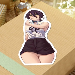 Waifu Reze Chainsaw Man Kiss-Cut Sticker Ecchi Anime Hentai Laptop Vinyl Decal - Picture 1 of 14