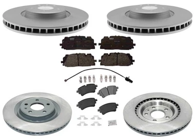 Coated Disc Brake Rotors & Disc Brake Pads fits Audi Q5 PHEV 2020-2023 W/ 350MM - Image 1 of 4