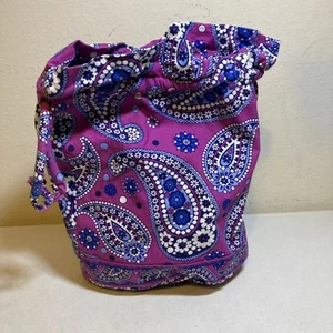 Vera Bradley Ditty Bag Purple Drawstring .  - Picture 1 of 7