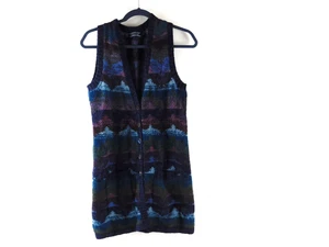 PERUVIAN CONNECTION Women's S Multi Color Hand Knit Alpaca Sweater Vest NWOT - Picture 1 of 4
