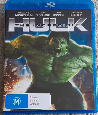 THE INCREDIBLE HULK BLU-RAY EDWARD NORTON REGION FREE AUSTRALIAN IMPORT  - Image 1 of 2