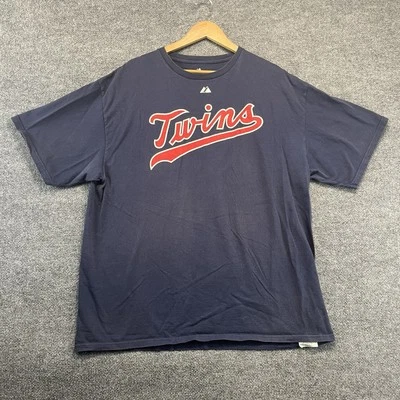 Minnesota Twins Rod Carew T-Shirt Men 2XL Blue Crew Neck Pullover Majestic - Image 1 of 4