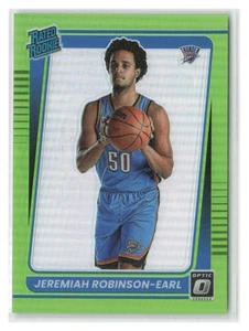 Jeremiah Robinson-Earl 2021-22 Donruss Optic Lime Green RC SN #102/149 #170 - Picture 1 of 2