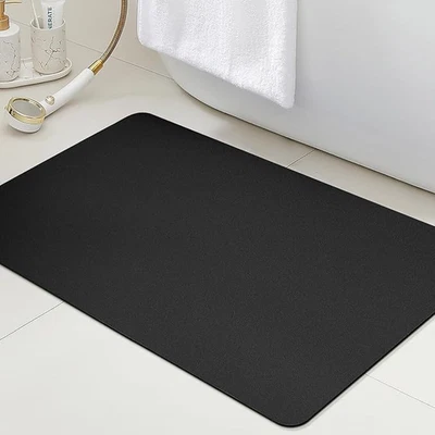 Tapis de sol polyester antid??rapant ?? dossier caoutchouc pour salle de bain et - Photo 1/4