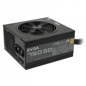 750W EVGA GQ750, 80PLUS Gold, Hybrid Modular, Great Condition, Black, Quiet - Picture 1 of 3