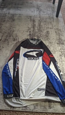 Axo COMP Long Sleeve Motocross Jersey shirt red black Blue XL Needs A Wash - Image 1 of 4