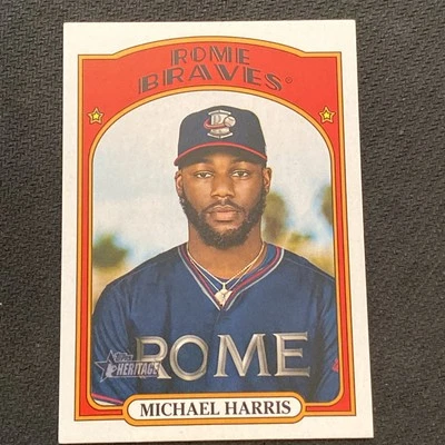 2021 Topps Heritage Minor League Edition - Michael Harris II #49 (RC) - Image 1 of 2