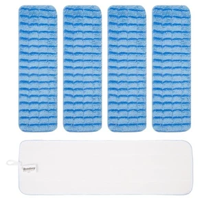 4 Pack 18" Extra Fluff Replacement Microfiber Pad for Universal Mop Head Syst... - Picture 1 of 7