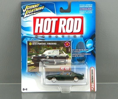 Johnny Lightning Hot Rod Magazine 1/64 Wilson's Green 1970 Pontiac Firebird #16 - Image 1 of 4