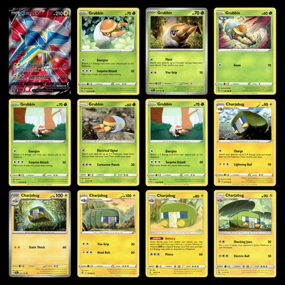  Vikavolt V Grubbin Charjabug 180 Sword Shield Darkness Ablaze Pokemon - Image 1 of 4